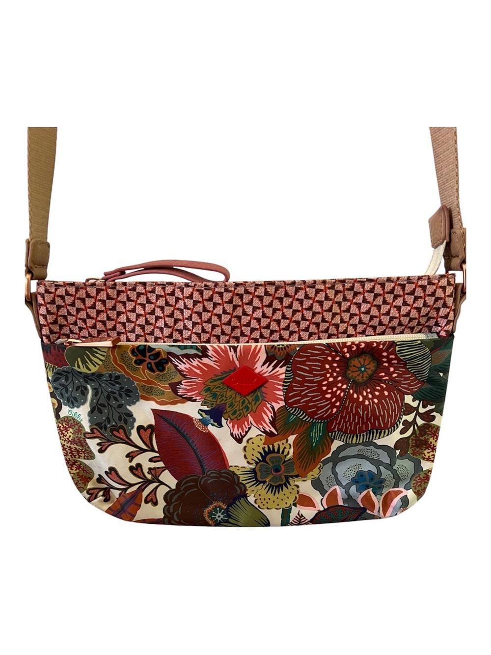 Oilily Crossbody Bag French Flowers Floral EUC